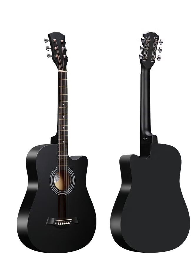 38-Inch Folk Guitar Band Guitar Beginner Guitar Acoustic Guitar for Kids and Adults for Gift - Image 2